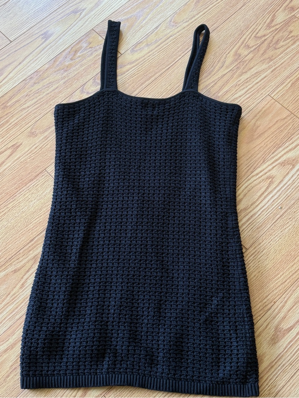 Gap Black Crochet Knit Midi Dress Swim Cover Up XL